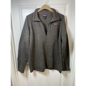 Patagonia Men's Better Sweater 1/4-Zip fleece in a brown/dark walnut color